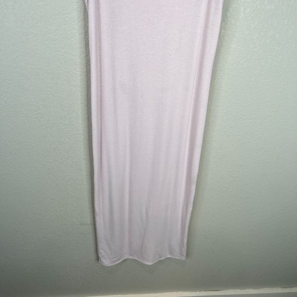 ATM Women's Ribbed Knit‎ Tank Mini Dress Racerback Sleeveless Pink Size S - Picture 3 of 13